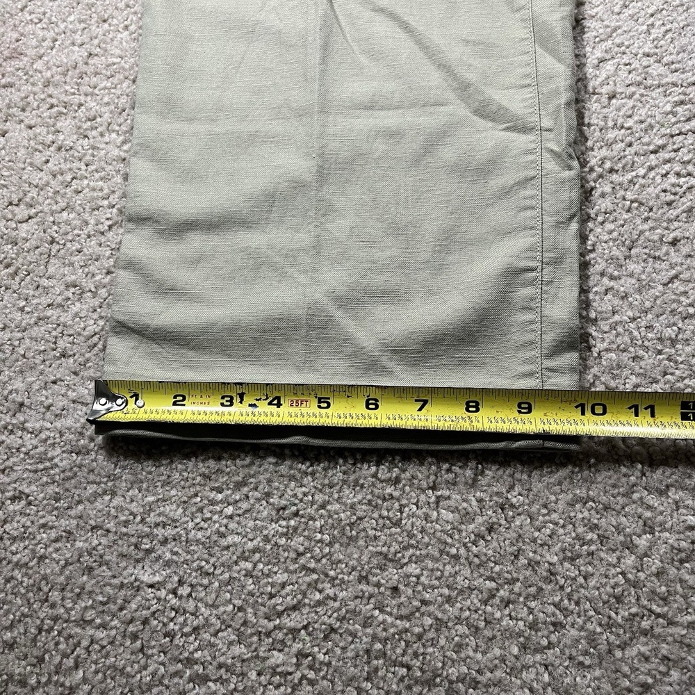 VTG Tommy Hilfiger Linen & Cotton Blend Pants Mens 38x32 Breathable Pleated Y2K - Picture 7 of 12